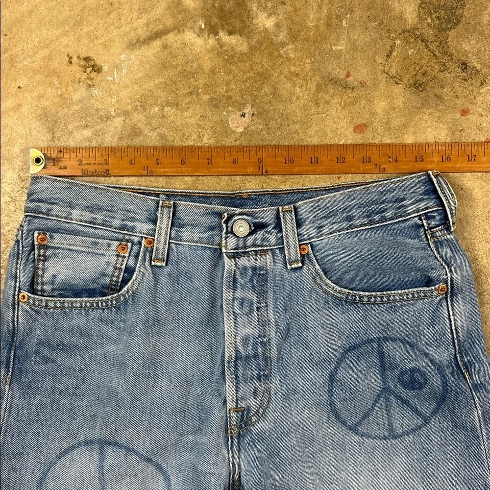 Levi’s 501 Jeans with Peace Sign 150th year